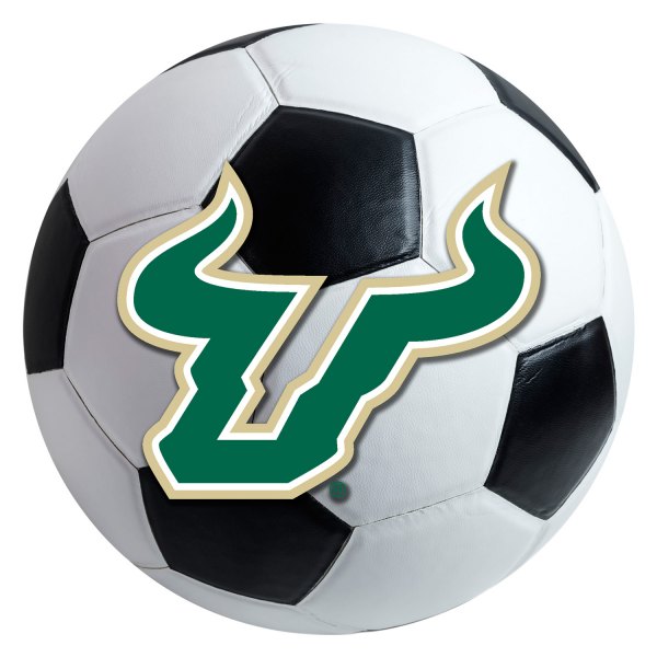 FanMats® - University of South Florida 27" Dia Nylon Face Soccer Ball Floor Mat with "Bull" Logo