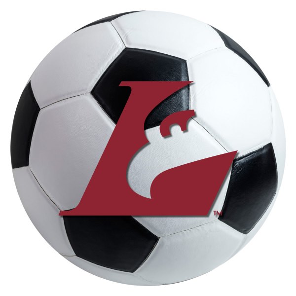 FanMats® - University of Wisconsin-La Crosse 27" Dia Nylon Face Soccer Ball Floor Mat with "L Eagle" Logo