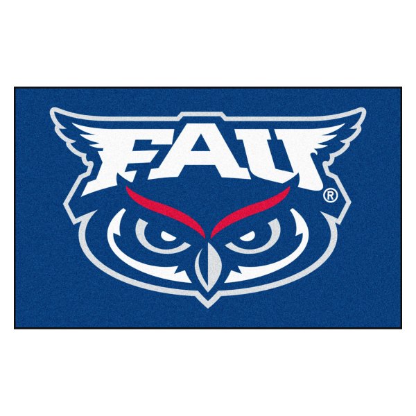 FanMats® - Florida Atlantic University 60" x 96" Nylon Face Ulti-Mat with "FAU Owl" Logo