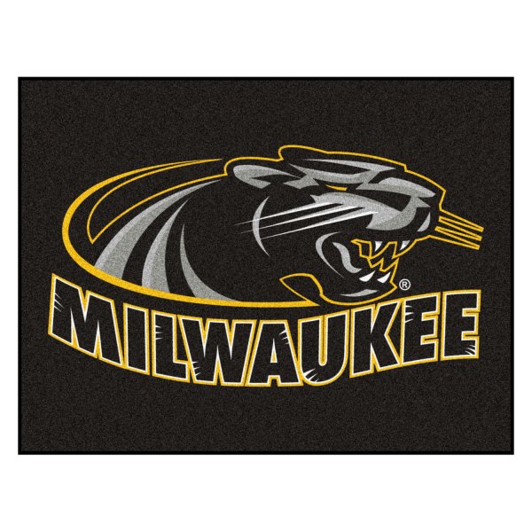 FanMats® - University of Wisconsin-Milwaukee 33.75" x 42.5" Nylon Face All-Star Floor Mat with "Panthern & Milwaukee" Logo