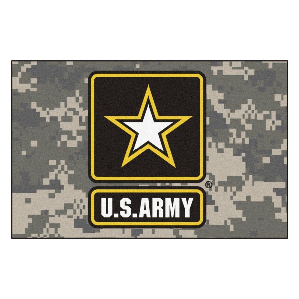FanMats® - U.S. Army 19" x 30" Nylon Face Starter Mat with "U.S Army" Official Logo