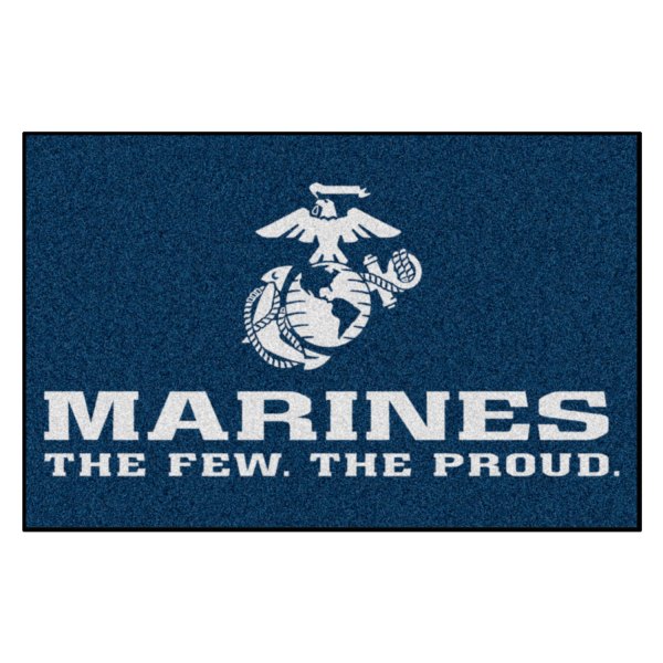 FanMats® - U.S. Marines 19" x 30" Nylon Face Starter Mat with "Marines. The Few. The Proud." Official Logo