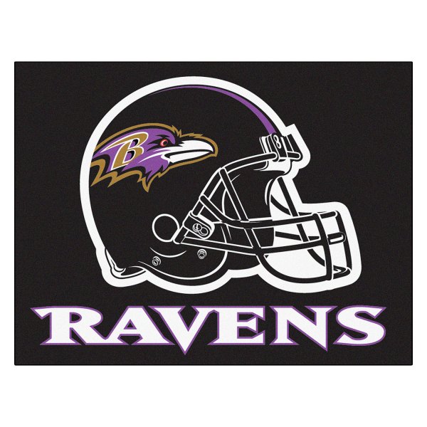 FanMats® - Baltimore Ravens 33.75" x 42.5" Nylon Face All-Star Floor Mat with "Raven" Logo