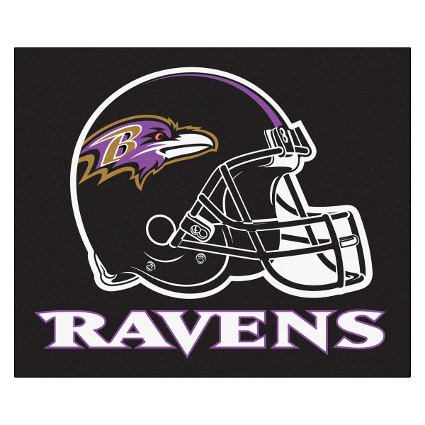 FanMats® - Baltimore Ravens 59.5" x 71" Nylon Face Tailgater Mat with "Raven" Logo