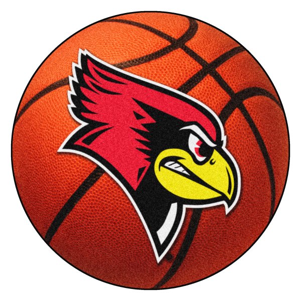 FanMats® - Illinois State University 27" Dia Nylon Face Basketball Ball Floor Mat with "Redbird" Logo