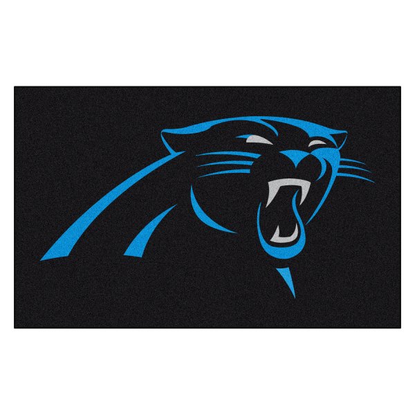 FanMats® - Carolina Panthers 60" x 96" Nylon Face Ulti-Mat with "Panther" Logo