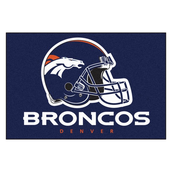 FanMats® - Denver Broncos 33.75" x 42.5" Nylon Face All-Star Floor Mat with "Bronco" Logo