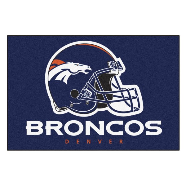 FanMats® - Denver Broncos 19" x 30" Nylon Face Starter Mat with "Bronco" Logo