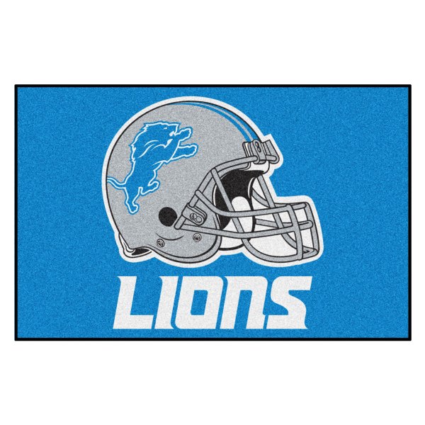 FanMats® - Detroit Lions 19" x 30" Nylon Face Starter Mat with "Lion" Logo