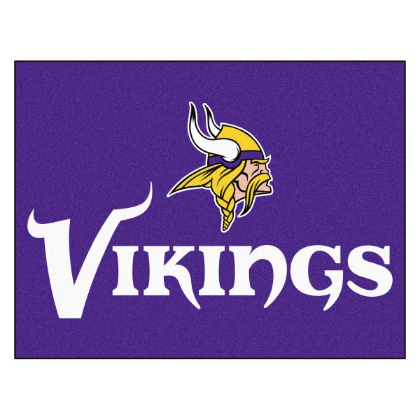 FanMats® - Minnesota Vikings 33.75" x 42.5" Nylon Face All-Star Floor Mat with "Viking" Logo
