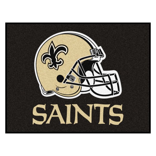 FanMats® - New Orleans Saints 33.75" x 42.5" Nylon Face All-Star Floor Mat with "Fluer-De-Lis" Logo