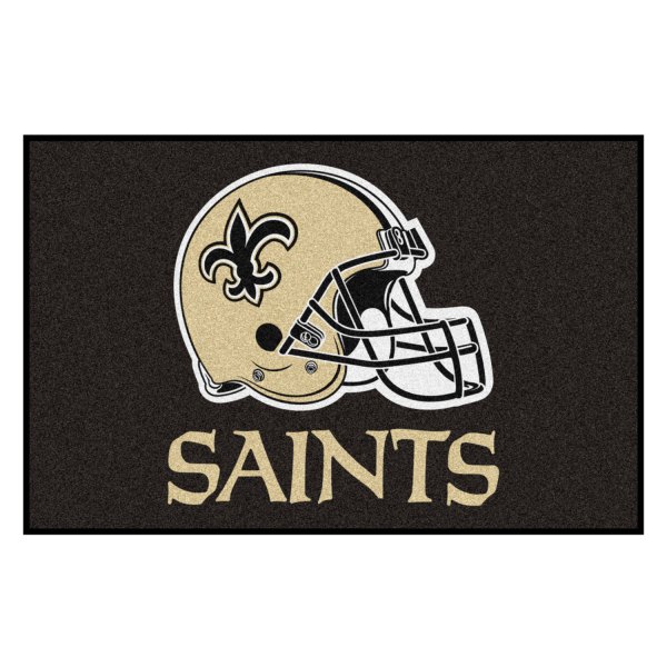 FanMats® - New Orleans Saints 19" x 30" Nylon Face Starter Mat with "Fluer-De-Lis" Logo