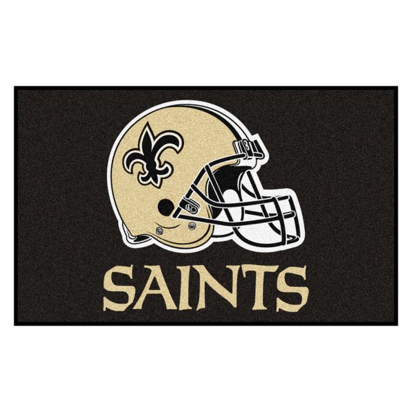 FanMats® - New Orleans Saints 60" x 96" Nylon Face Ulti-Mat with "Fluer-De-Lis" Logo