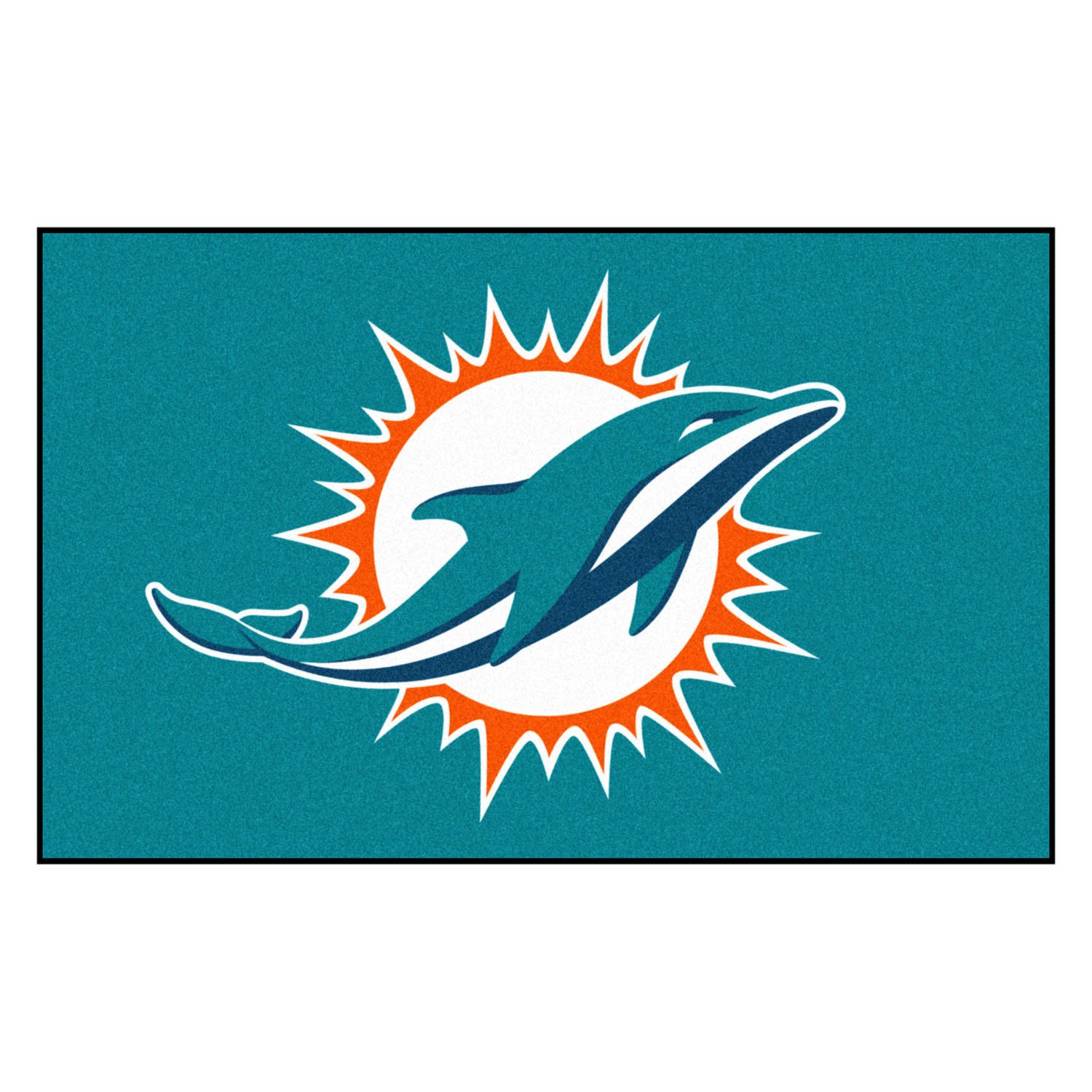 Miami Dolphins Logo Outdoor Ulti-Mat - Nylon 60 x 96