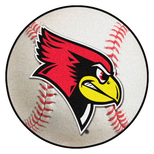FanMats® - Illinois State University 27" Dia Nylon Face Baseball Ball Floor Mat with "Redbird" Logo