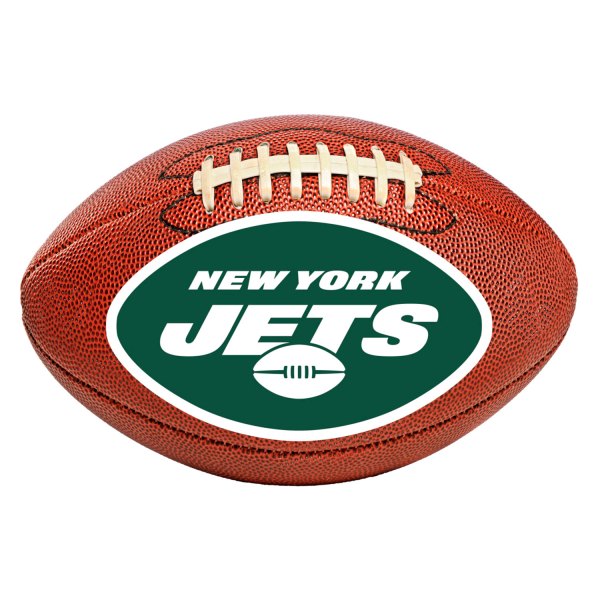 FanMats® - New York Jets 20.5" x 32.5" Nylon Face Football Ball Floor Mat with "Oval NY Jets" Logo