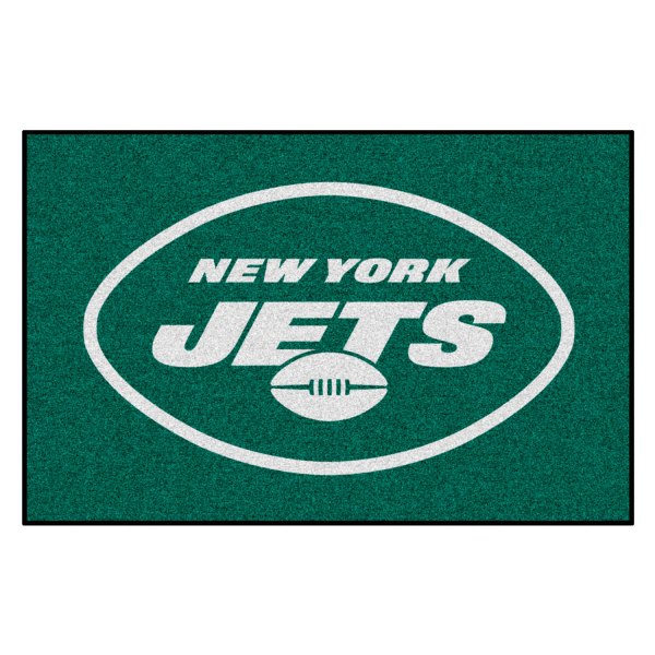 FanMats® - New York Jets 19" x 30" Nylon Face Starter Mat with "Oval NY Jets" Logo