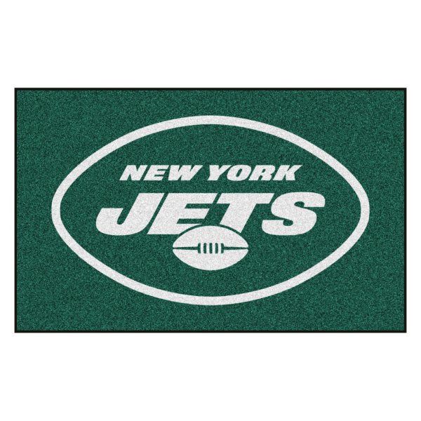 FanMats® - New York Jets 60" x 96" Nylon Face Ulti-Mat with "Oval NY Jets" Logo