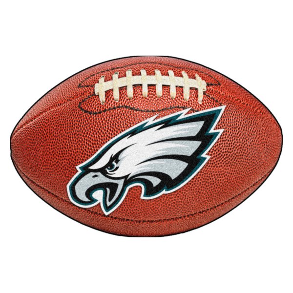 FanMats® - Philadelphia Eagles 20.5" x 32.5" Nylon Face Football Ball Floor Mat with "Eagles" Logo