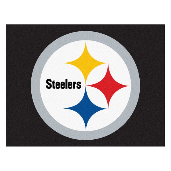 FanMats® - Pittsburgh Steelers 33.75" x 42.5" Nylon Face All-Star Floor Mat with "Steelers" Logo