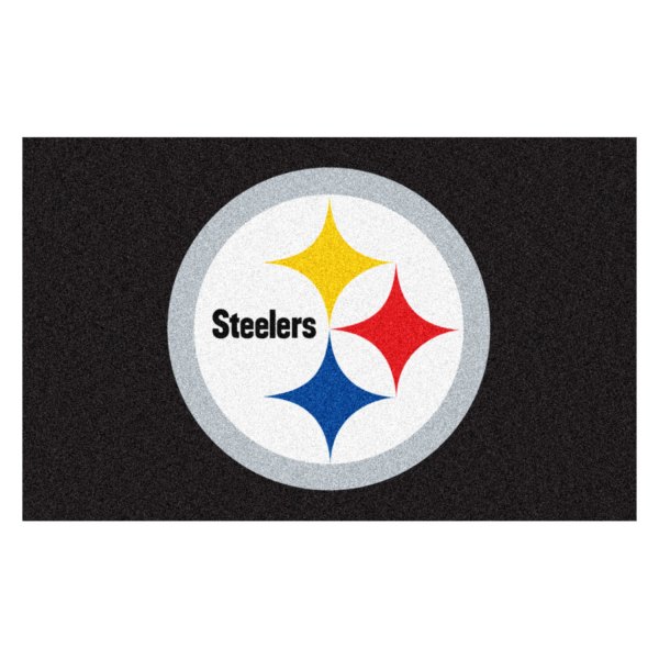 FanMats® - Pittsburgh Steelers 60" x 96" Nylon Face Ulti-Mat with "Steelers" Logo