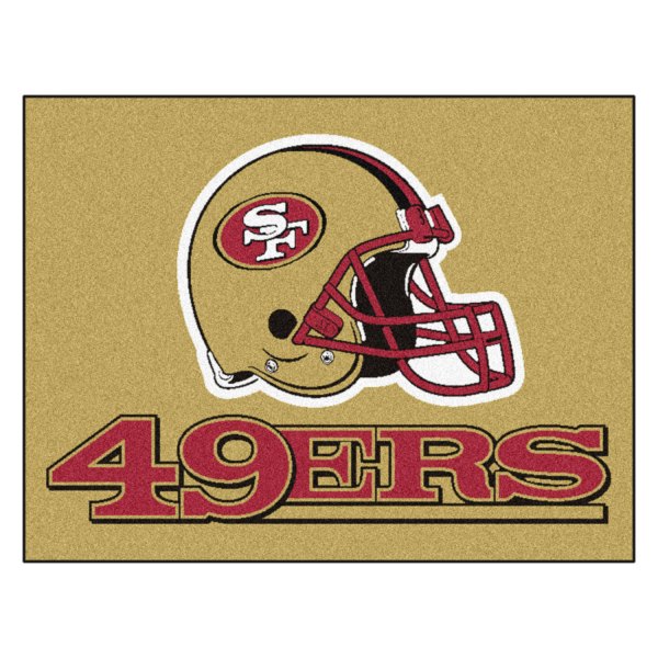 FanMats® - San Francisco 49ers 33.75" x 42.5" Nylon Face All-Star Floor Mat with "Oval 49ers" Logo