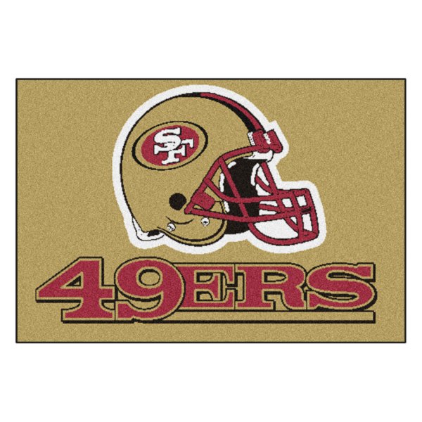FanMats® - San Francisco 49ers 19" x 30" Nylon Face Starter Mat with "Oval 49ers" Logo