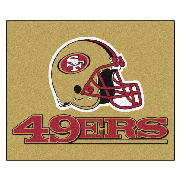 FanMats® - San Francisco 49ers 59.5" x 71" Nylon Face Tailgater Mat with "Oval 49ers" Logo