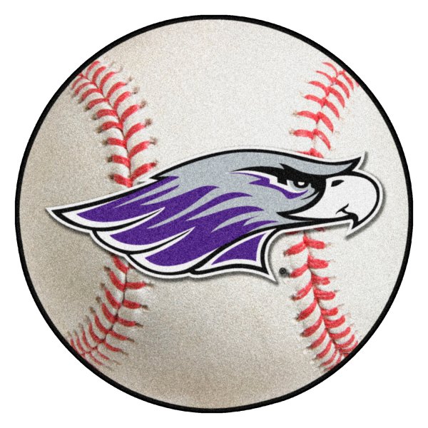 FanMats® - University of Wisconsin-Whitewater 27" Dia Nylon Face Baseball Ball Floor Mat with "Warhawks" Logo