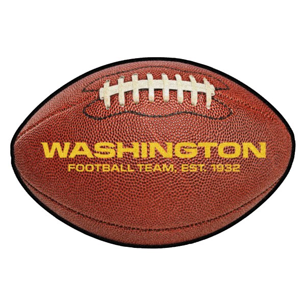 FanMats® - Washington Football Team 20.5" x 32.5" Nylon Face Football Ball Floor Mat
