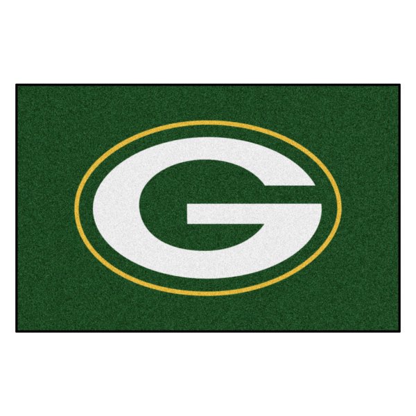 FanMats® - Green Bay Packers 19" x 30" Nylon Face Starter Mat with "Oval G" Logo