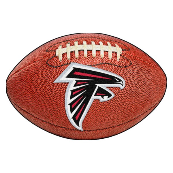 FanMats® - Atlanta Falcons 20.5" x 32.5" Nylon Face Football Ball Floor Mat with "Falcon" Logo