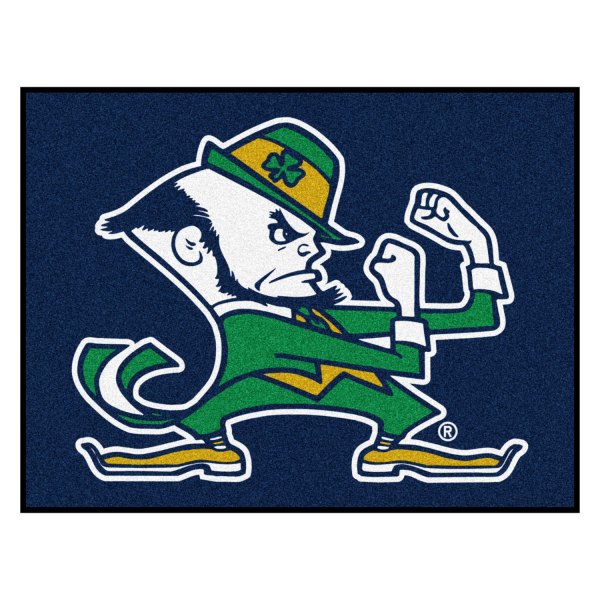 FanMats® - Notre Dame 33.75" x 42.5" Nylon Face All-Star Floor Mat with "Fighting Irish" Logo