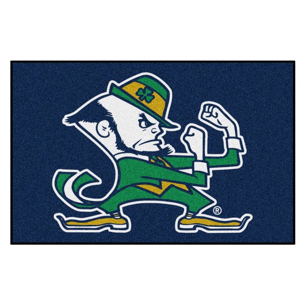 FanMats® - Notre Dame 19" x 30" Nylon Face Starter Mat with "Fighting Irish" Logo