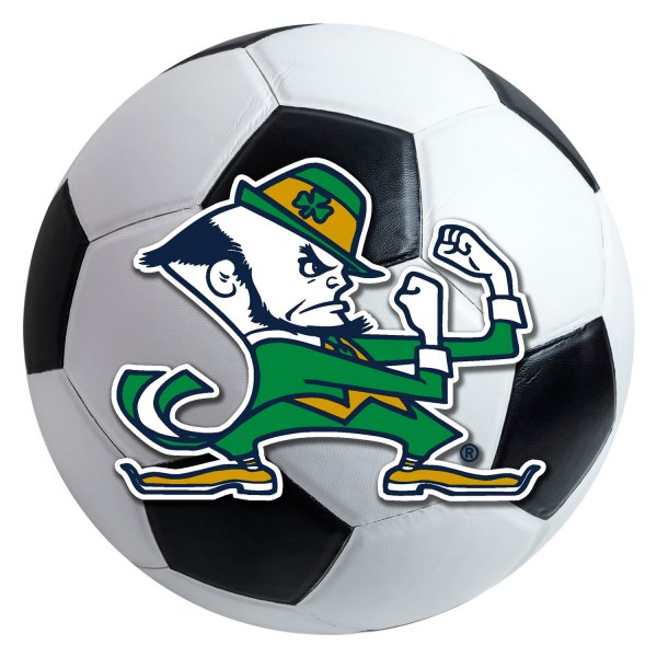 FanMats® - Notre Dame 27" Dia Nylon Face Soccer Ball Floor Mat with "Fighting Irish" Logo