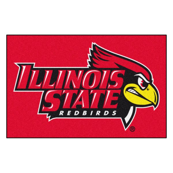 FanMats® - Illinois State University 19" x 30" Nylon Face Starter Mat with "Redbird & Illinois State" Logo