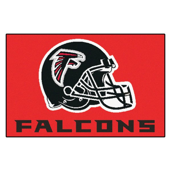 FanMats® - Atlanta Falcons 19" x 30" Black Nylon Face Starter Mat with "Falcon" Logo