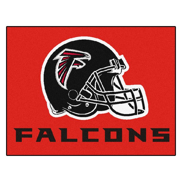 FanMats® - Atlanta Falcons 33.75" x 42.5" Black Nylon Face All-Star Floor Mat with "Falcon" Logo