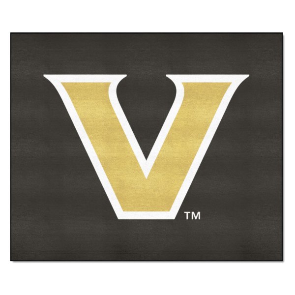 FanMats® - Vanderbilt University 59.5" x 71" Nylon Face Tailgater Mat with "V Star" Logo & Wordmark