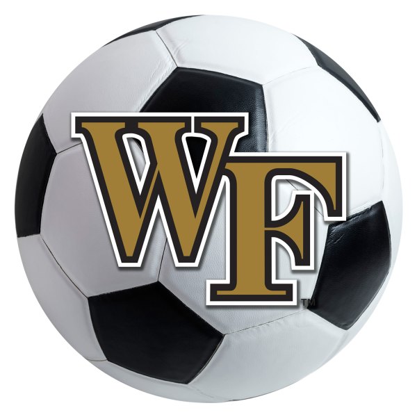 FanMats® - Wake Forest University 27" Dia Nylon Face Soccer Ball Floor Mat with "WF" Logo