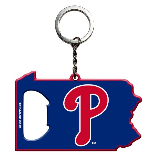 FanMats® - MLB "Philadelphia Phillies" "Philadelphia Phillies" Steel Keychain Bottle Opener