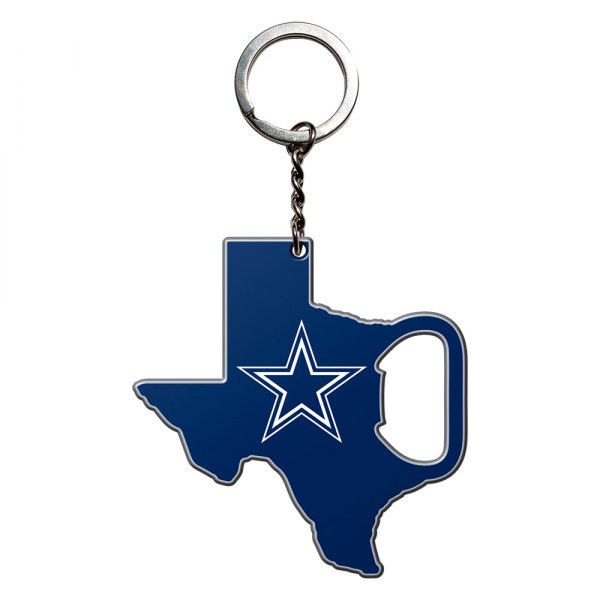 FanMats® - NFL "Dallas Cowboys" "Dallas Cowboys" Steel Keychain Bottle Opener