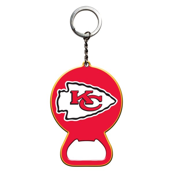 FanMats® - NFL "Kansas City Chiefs" "Kansas City Chiefs" Steel Keychain Bottle Opener