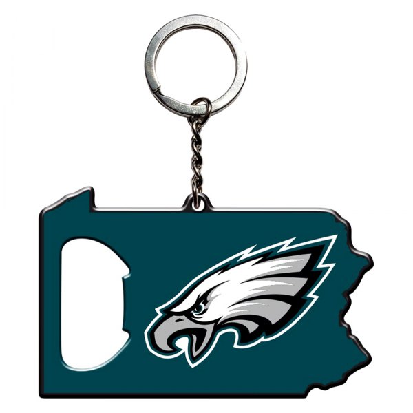 FanMats® - NFL "Philadelphia Eagles" "Philadelphia Eagles" Steel Keychain Bottle Opener