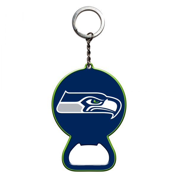FanMats® - NFL "Seattle Seahawks" "Seattle Seahawks" Steel Keychain Bottle Opener
