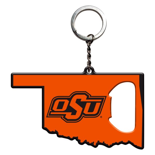 FanMats® - NCAA "Oklahoma State University" "Oklahoma State University" Steel Keychain Bottle Opener