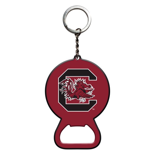 FanMats® - NCAA "University of South Carolina" "University of South Carolina" Steel Keychain Bottle Opener