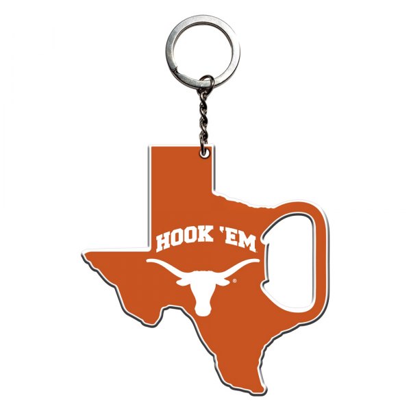 FanMats® - NCAA "University of Texas" "University of Texas" Steel Keychain Bottle Opener