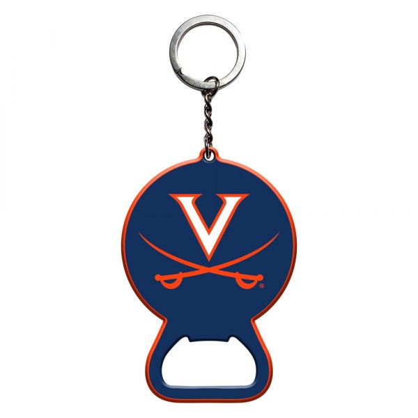 FanMats® - NCAA "University of Virginia" "University of Virginia" Steel Keychain Bottle Opener
