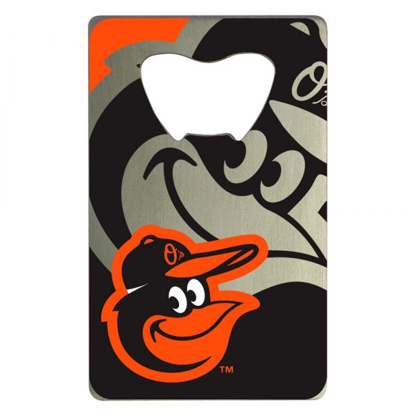 FanMats® - MLB "Baltimore Orioles" "Baltimore Orioles" Aluminum Credit Card Bottle Opener
